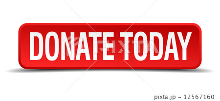 donate today red 3d square button isolated on white background 12567160