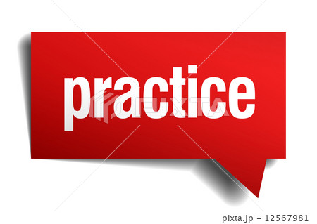 practice red 3d realistic paper speech bubble 12567981