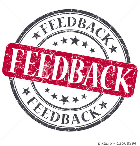 Feedback red grunge textured vintage isolated stamp 12568594