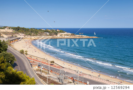 Central city Beach of Tarragona, Spain Central city Beach of Tarragona, Spain 12569294