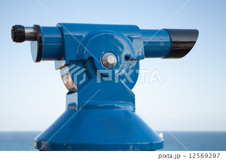Blue paid tourist telescope Blue paid tourist telescope 12569297