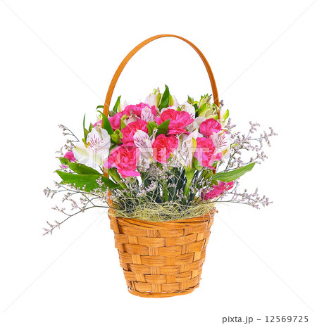 Colorful Flowers Bouquet Isolated on White Background Colorful Flowers Bouquet Isolated on White Background 12569725