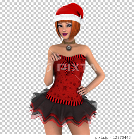 A young woman in Santa Claus costume A young woman in Santa Claus costume 12570443