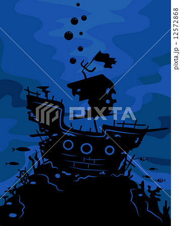 Ghost Ship Silhouette 12572868
