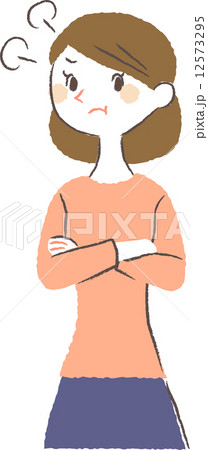 怒る 女性 怒る 女性 12573295