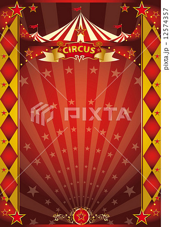 circus red and gold rhombus poster 12574357