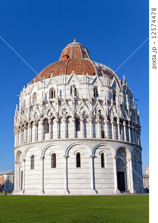 The Baptistry in Cathedral Square in Pisa, Italy. The Baptistry in Cathedral Square in Pisa, Italy. 12574478