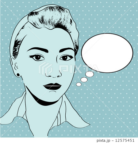 vintage pop art girl 12575451