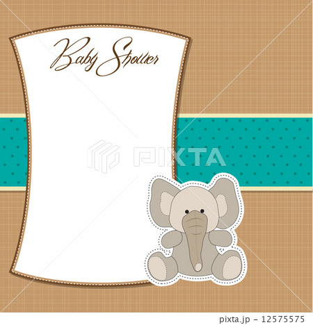 romantic baby announcement card 12575575