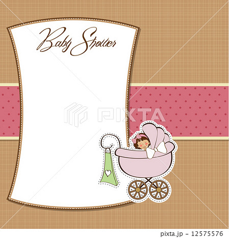 baby girl announcement card baby girl announcement card 12575576