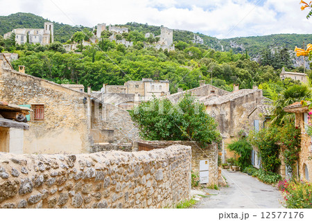 View on Provence village roof and landscape. View on Provence village roof and landscape. 12577176
