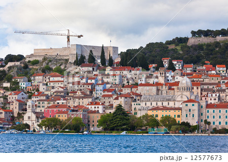 Sibenik, Croatia view from the sea Sibenik, Croatia view from the sea 12577673