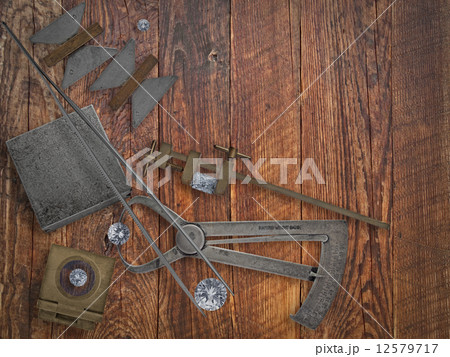 vintage jeweler tools and diamonds 12579717