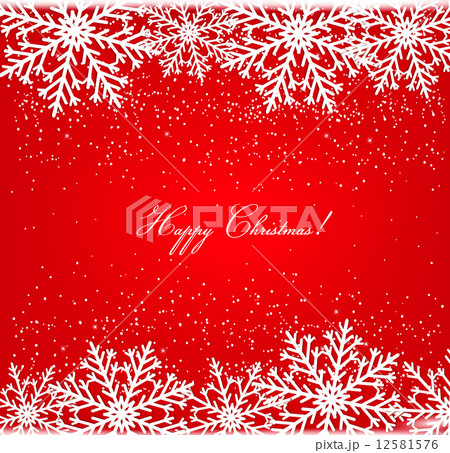 Christmas postcard with snowflakes. Vector. 12581576