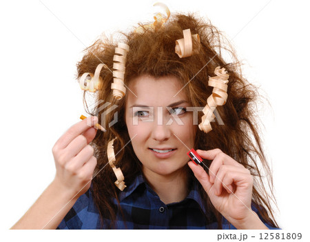 Girl with pencil Girl with pencil 12581809