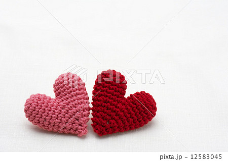 手編みのハート 12583045