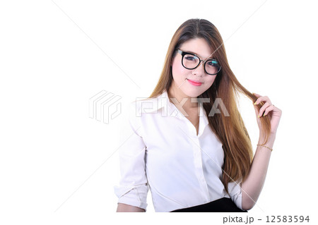 Business woman isolated Business woman isolated 12583594