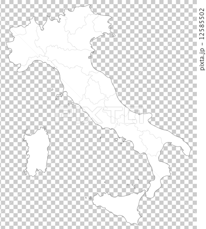 イタリアの地図のイラスト素材