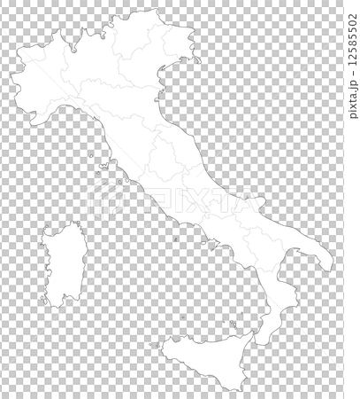 イタリアの地図のイラスト素材 12585502 Pixta