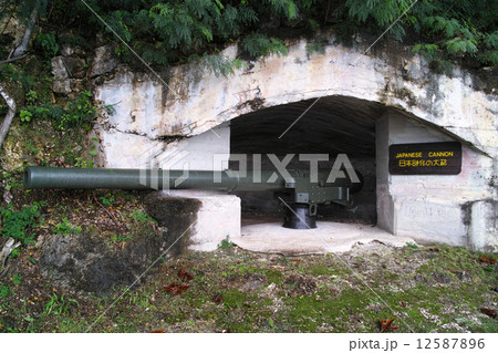 ロタ島・旧日本軍砲台跡 12587896
