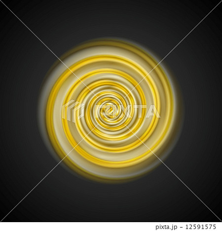 Bright yellow swirl logo design 12591575