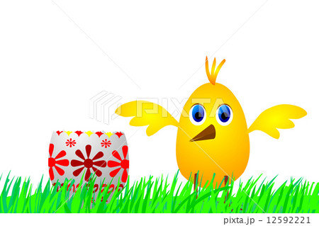 Easter egg and chick 12592221