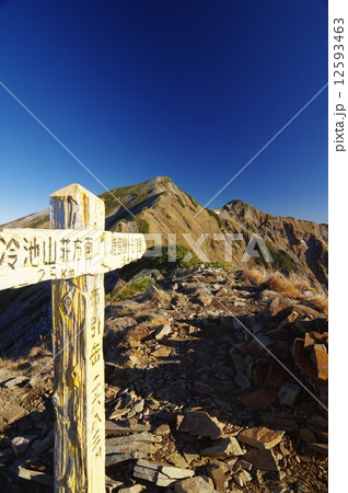 鹿島槍ヶ岳（布引山で撮影） 12593463