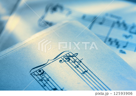Classical music notes on paper Classical music notes on paper 12593906