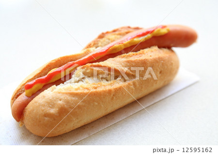 おいしいホットドック 12595162