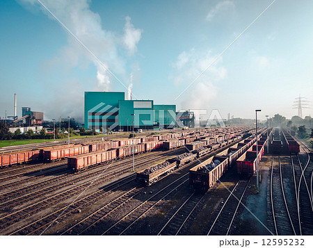 Day view of steel mill 12595232