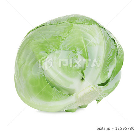 White cabbage isolated on white background 12595730