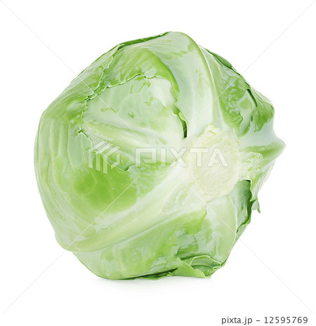 White cabbage isolated on white background 12595769