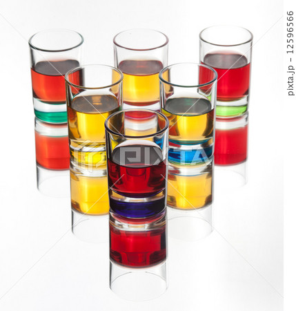 Alcohol drinks on white background 12596566
