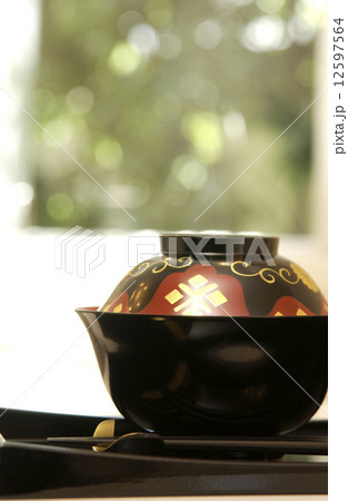 天然木の漆器 12597564