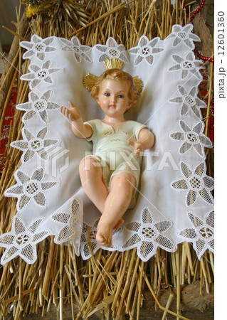 A baby Jesus figure on Christmas 12601360