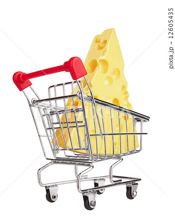 Shopping Cart with Cheese 12605435