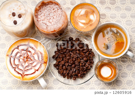 selection of different coffee type selection of different coffee type 12605916