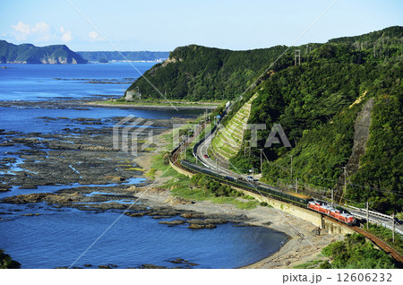 熊野灘を横目に駆け抜けるトワイライトエクスプレス 12606232