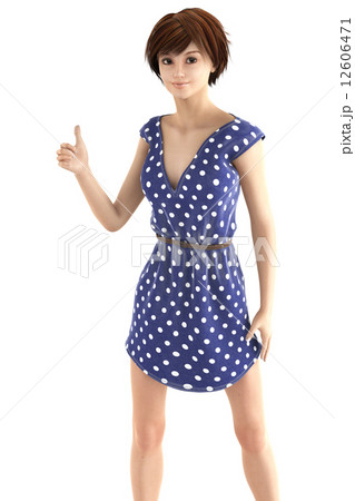 perming141031-32 　リアル３DCG　イラスト素材 12606471