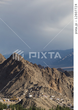 View of Leh town, India 12607724