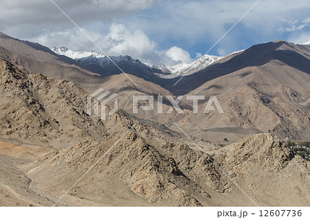Mountain range, Leh, Ladakh, India 12607736