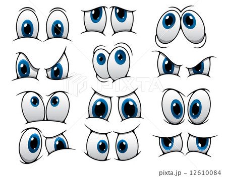 Funny cartoon eyes set 12610084