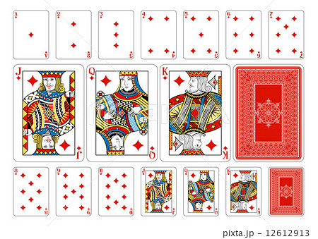 Poker size Diamond playing cards plus reverse Poker size Diamond playing cards plus reverse 12612913