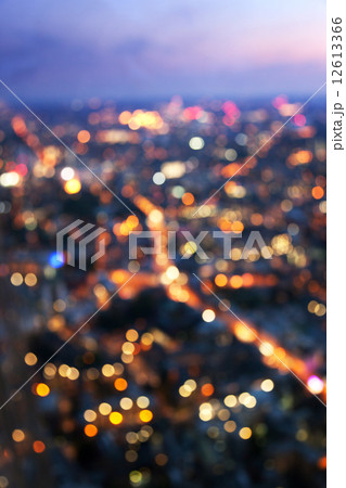 bokeh (out of focus) night London, view from shard, UK 12613366