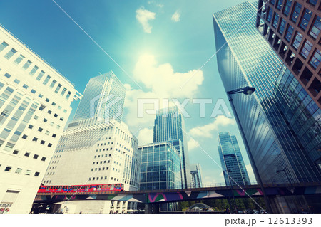 Modern buildings in London, Canary Wharf 12613393