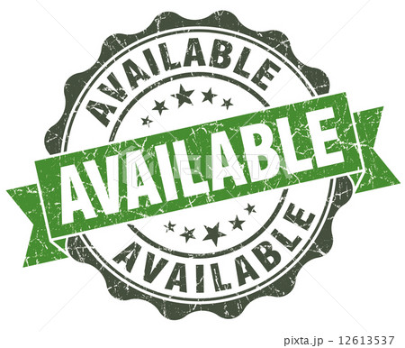 Available green grunge retro style isolated seal 12613537