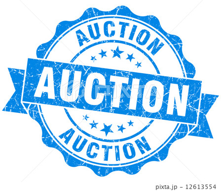auction grunge blue stamp 12613554