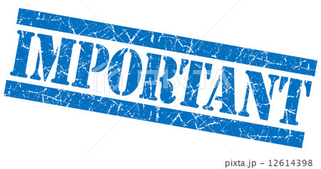 Important grunge blue stamp Important grunge blue stamp 12614398