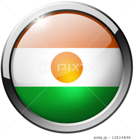 Niger Round Metal Glass Button 12614846