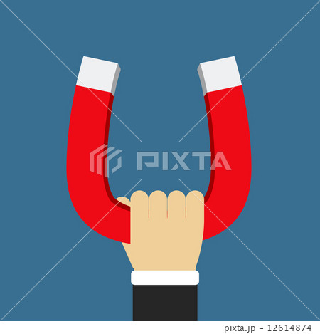 Hand Holding Magnet Hand Holding Magnet 12614874